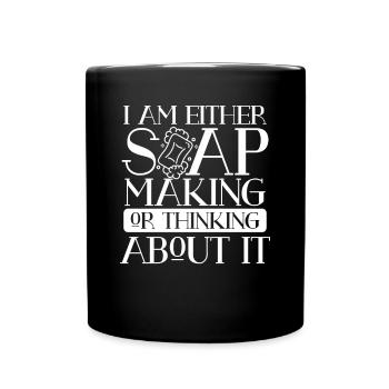 Pensez à la fabrication du savon - Mug uni - noir - Devant