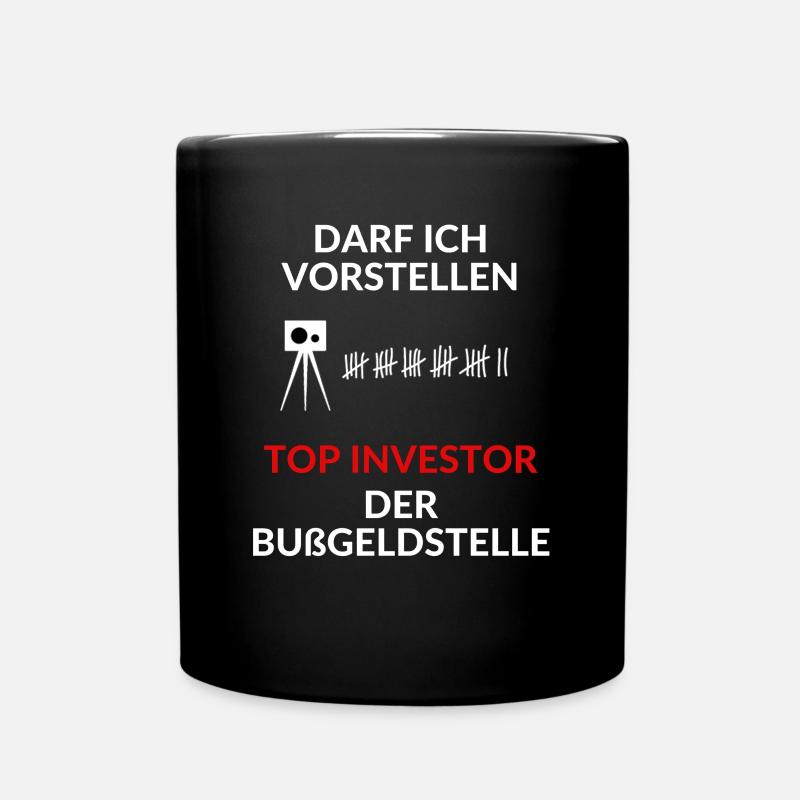 Offizieller Sponsor der Bußgeldstelle - Mechaniker - Tasse einfarbig - Schwarz