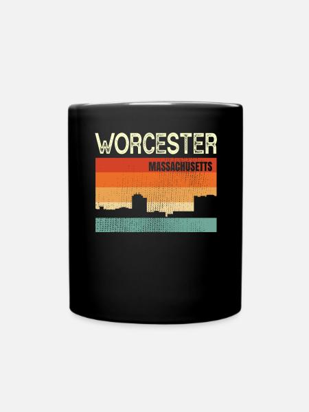 Worcester Massachusetts - Tasse einfarbig - Schwarz