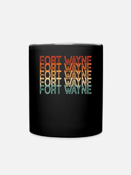 Fort Wayne Indiana - Tasse einfarbig - Schwarz