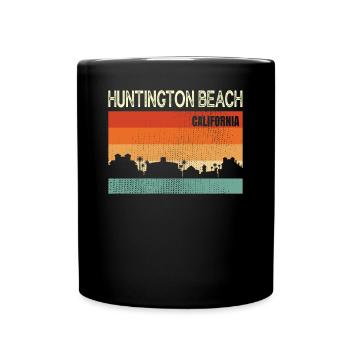 Huntington Beach Californie - Mug uni - noir - Devant