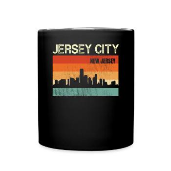 Jersey City New Jersey - Tasse einfarbig - Schwarz - Vorne