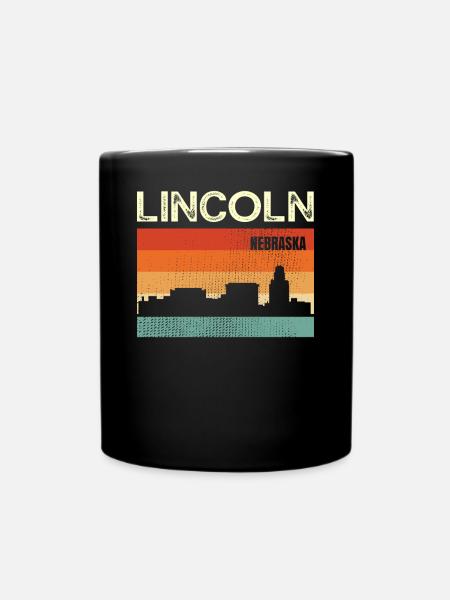 Lincoln Nebraska - Full Colour Mug - black