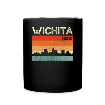 Wichita, Kansas - Tasse einfarbig - Schwarz - Vorne