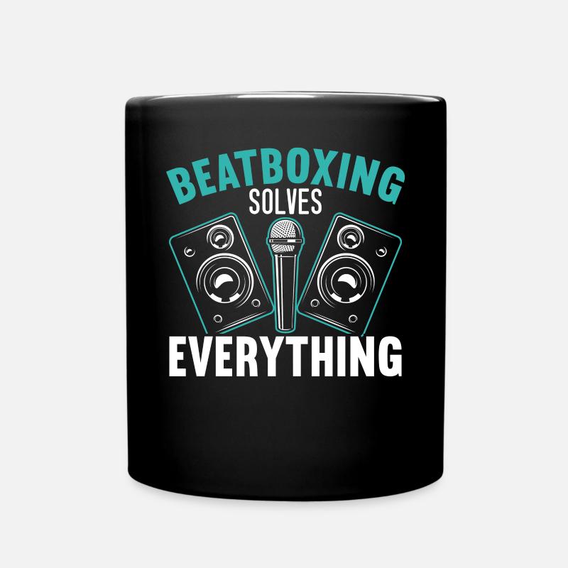 Beatboxing löst alles Beatbox Beatboxer - Tasse einfarbig - Schwarz