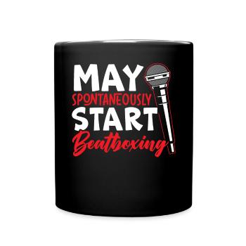 Peut démarrer spontanément Beatboxing Beatboxer - Mug uni - noir - Devant