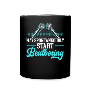 Peut démarrer spontanément Beatboxing Beatboxer - Mug uni - noir - Devant