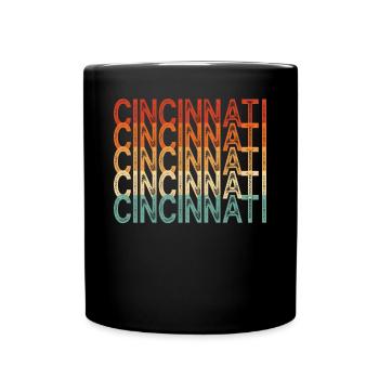 Cincinnati, Ohio - Full Colour Mug - black - Front