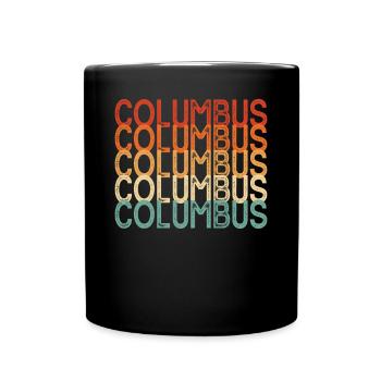 Kolumbus Georgia - Tasse einfarbig - Schwarz - Vorne