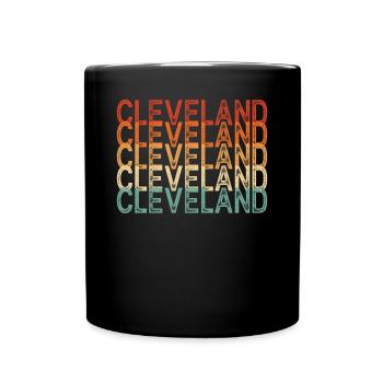 Cleveland Ohio - Full Colour Mug - black - Front
