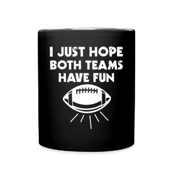J’espère juste que les deux équipes drôle drôle drôle - Mug uni - noir - Devant