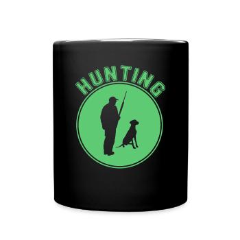 Chasser - Mug uni - noir - Devant