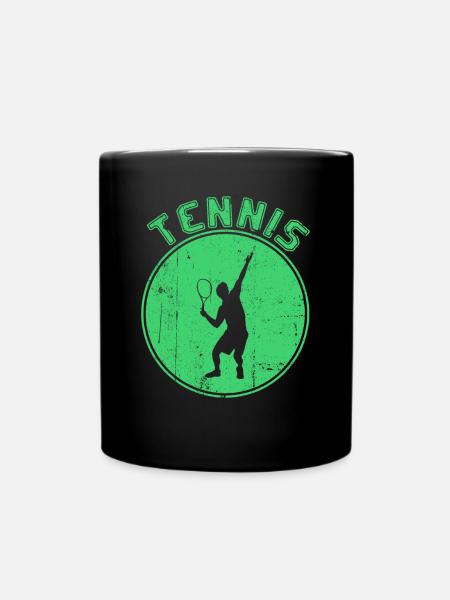 Tennis - Enfärgad mugg - svart