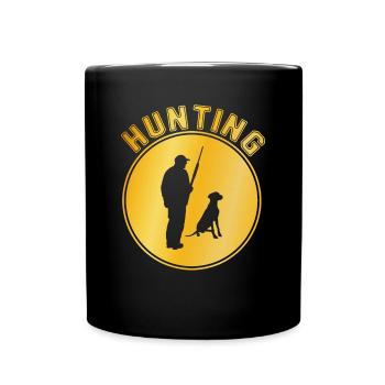 Chasser - Mug uni - noir - Devant