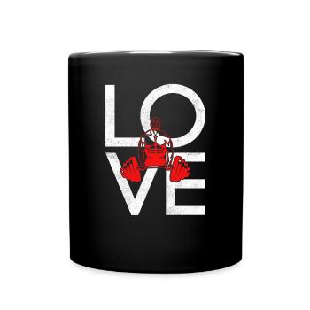 bodybuilding - Tasse einfarbig - Schwarz - Vorne