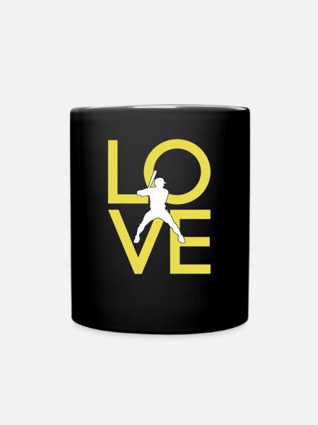 Baseball - Tasse einfarbig - Schwarz