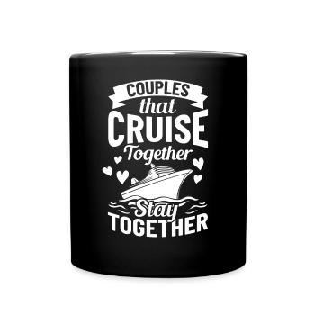 Kreuzfahrtschiff Reise Kreuzfahrt Kreuzfahrtreise - Tasse einfarbig - Schwarz - Vorne