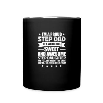 Stepfather Father Stepdad Papa Father's Day Gift - Full Colour Mug - black - Front