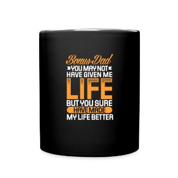 Stepfather Father Stepdad Papa Father's Day Gift - Full Colour Mug - black - Front