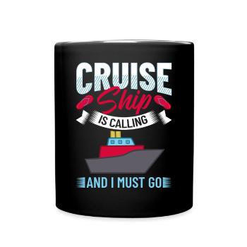 Kreuzfahrtschiff Reise Kreuzfahrt Kreuzfahrtreise - Tasse einfarbig - Schwarz - Vorne