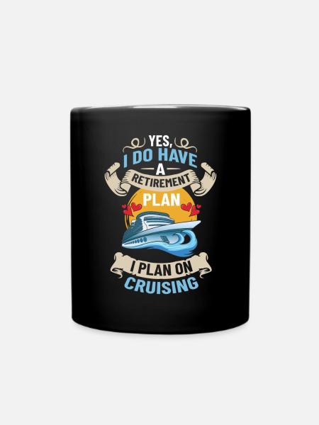 Cruise Ship Cruise Cruise Cruise - Full Colour Mug - black