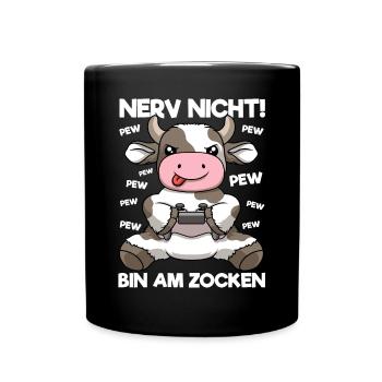 Nerf pas sur le jeu Vache de jeu - Mug uni - noir - Devant