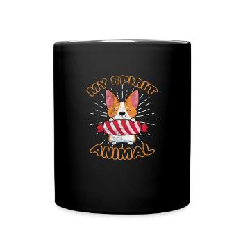 Welsh Corgi Dog Dog Dog Race Cadeau - Mug uni - noir - Devant