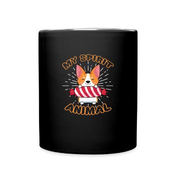 Corgi - Full Colour Mug - black - Front