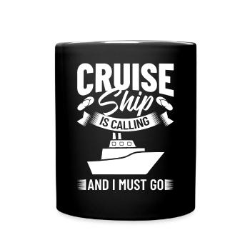 Kreuzfahrtschiff Reise Kreuzfahrt Kreuzfahrtreise - Tasse einfarbig - Schwarz - Vorne