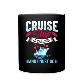 Kreuzfahrtschiff Reise Kreuzfahrt Kreuzfahrtreise - Tasse einfarbig - Schwarz - Vorne