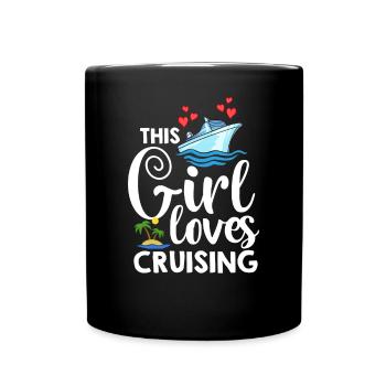 Kreuzfahrtschiff Reise Kreuzfahrt Kreuzfahrtreise - Tasse einfarbig - Schwarz - Vorne