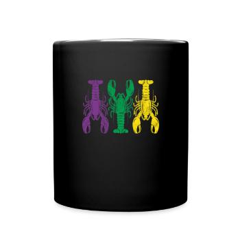 Languste Langusten Meeresfrüchte Krebs Geschenk - Tasse einfarbig - Schwarz - Vorne