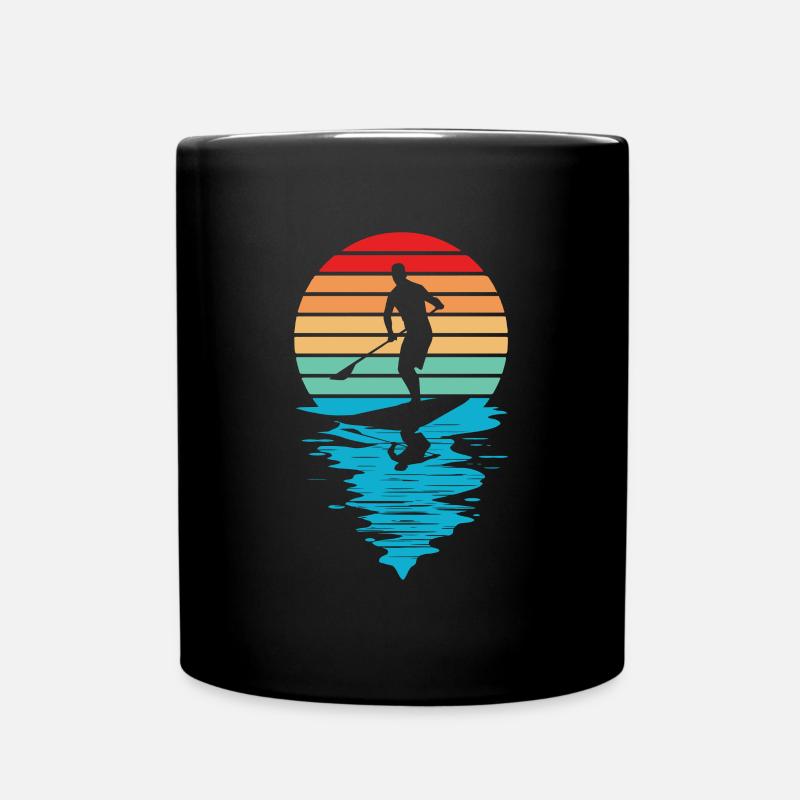 Stand Up Paddling Vintage - Tasse einfarbig - Schwarz