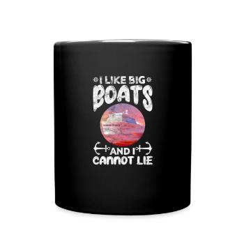 Bateau de croisière Cadeau de bateau de vacances - Mug uni - noir - Devant