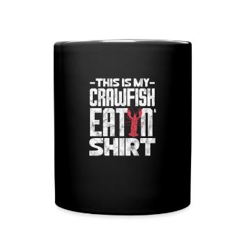 Languste Langusten Meeresfrüchte Krebs Geschenk - Tasse einfarbig - Schwarz - Vorne