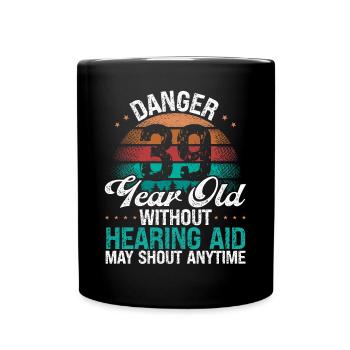39 Idée d’anniversaire L’humour peut crier drôle 39 ans - Mug uni - noir - Devant