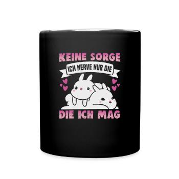 Freundschafts Geschenk für guten Freund - Tasse einfarbig - Schwarz - Vorne