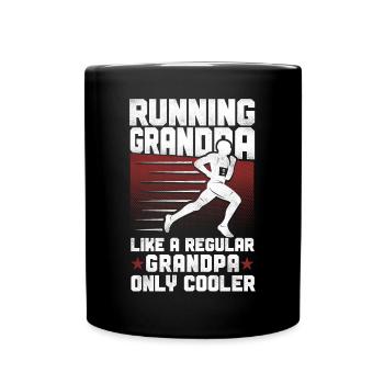 Running Runner Half Marathon - Tasse einfarbig - Schwarz - Vorne