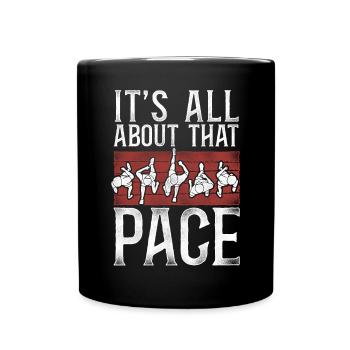 Running Runner Half Marathon - Tasse einfarbig - Schwarz - Vorne