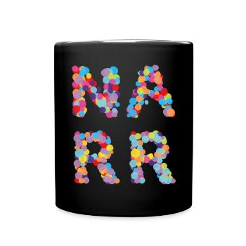 Narr Jeck Karnevalist Fasching Karneval - Tasse einfarbig - Schwarz - Vorne