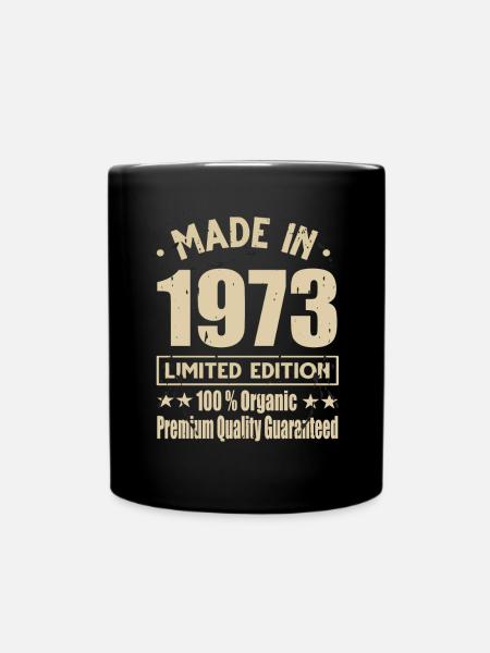 Made in 1973 Vintage Retro Limited Edition - Full Colour Mug - black