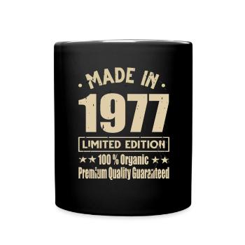 Made in 1977 Vintage Retro Limited Edition - Full Colour Mug - black - Front