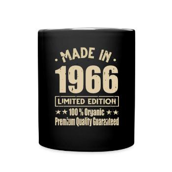 Made in 1966 Vintage Retro Limited Edition - Tasse einfarbig - Schwarz - Vorne