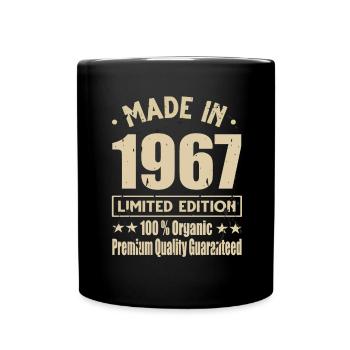 Made in 1967 Vintage Retro Limited Edition - Full Colour Mug - black - Front