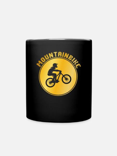 Mountainbiking - Tasse einfarbig - Schwarz