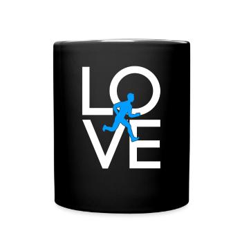 Joggen - Tasse einfarbig - Schwarz - Vorne