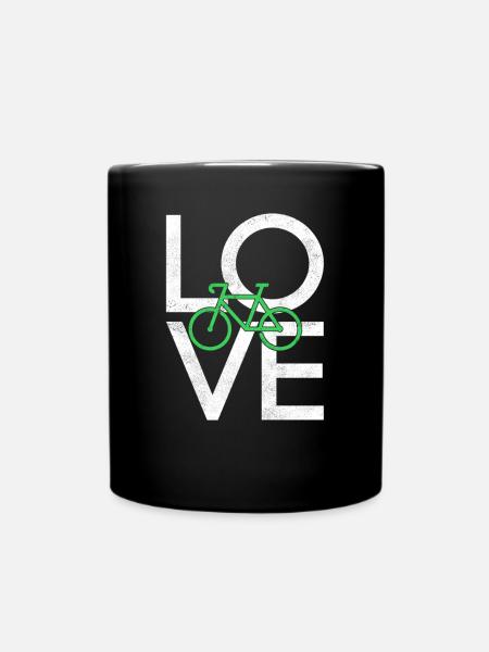 Fahrrad - Tasse einfarbig - Schwarz