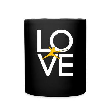 Fechten - Tasse einfarbig - Schwarz - Vorne