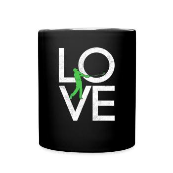 Golf - Tasse einfarbig - Schwarz - Vorne