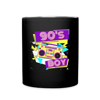 90s 90s Boy Retro Party 1990s Disguise - Full Colour Mug - black - Front